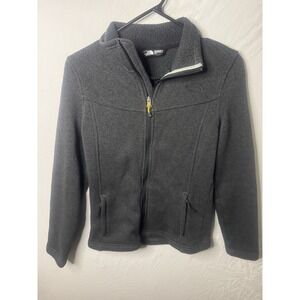The North Face Jacket Womens Small Gray Maggy Sweater Fleece Full Zip Outdoor
